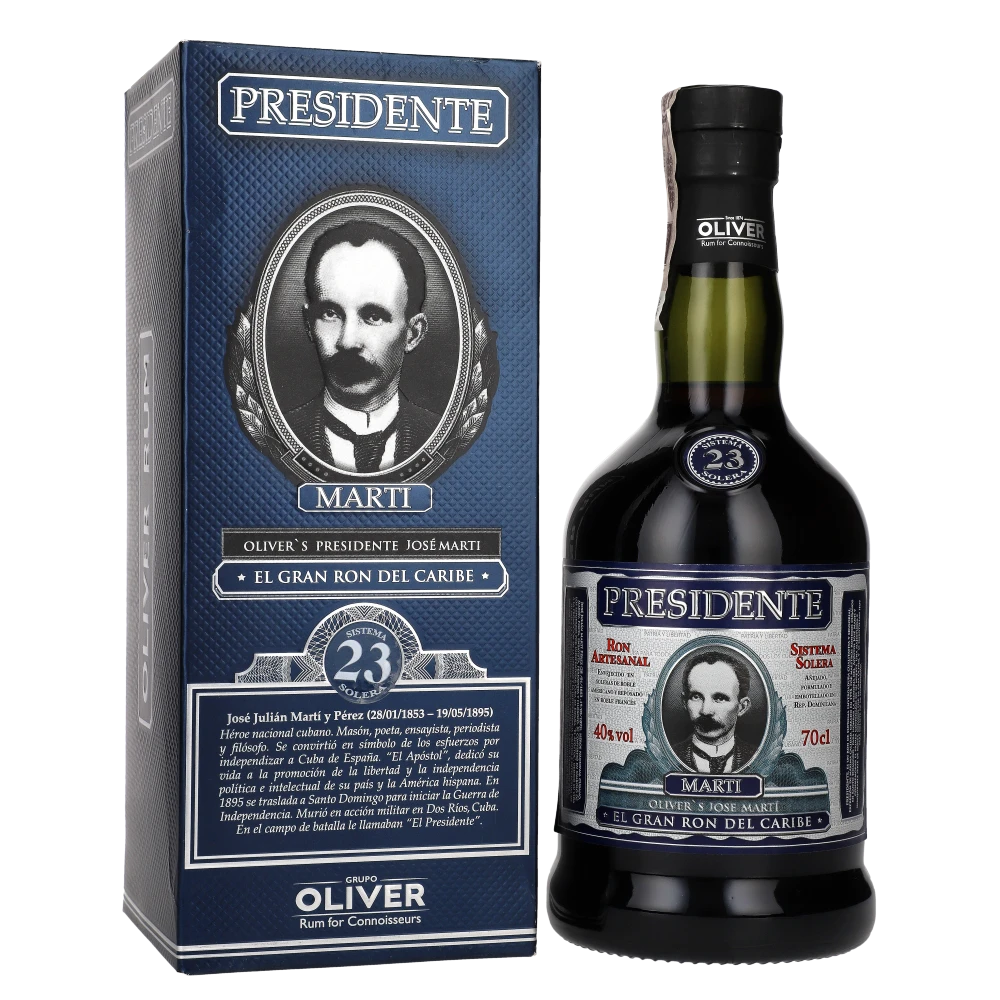 zdjęcie produktu RUM PRESIDENTE 23YO 40% 0,7L GB