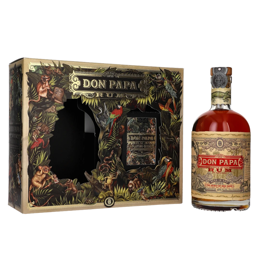 zdjęcie produktu RUM DON PAPA 40% 0,7L + KARTY DO GRY